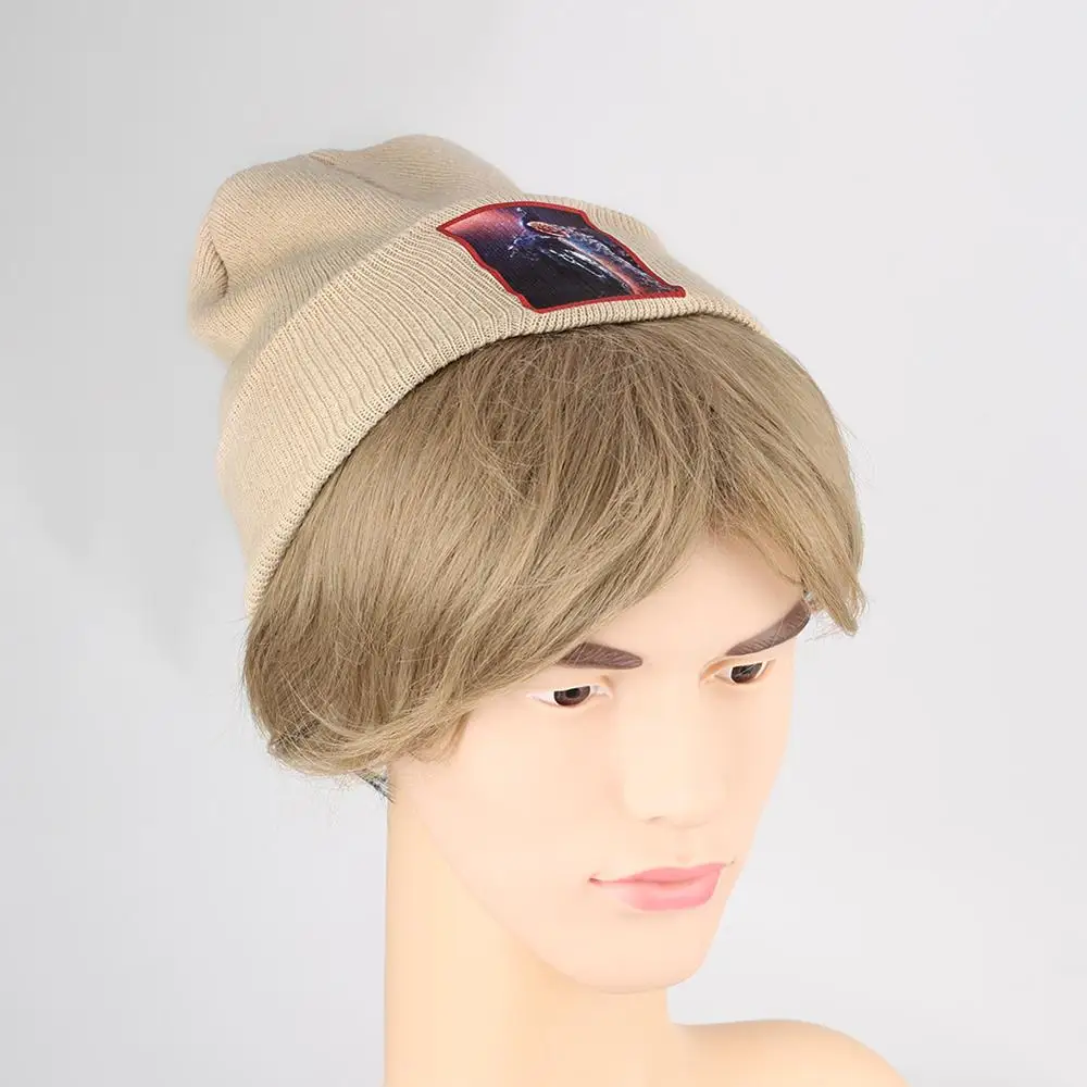 Мужская лыжная шапка Skullies теплая зимняя шапочка с павлином унисекс Толстая дыней