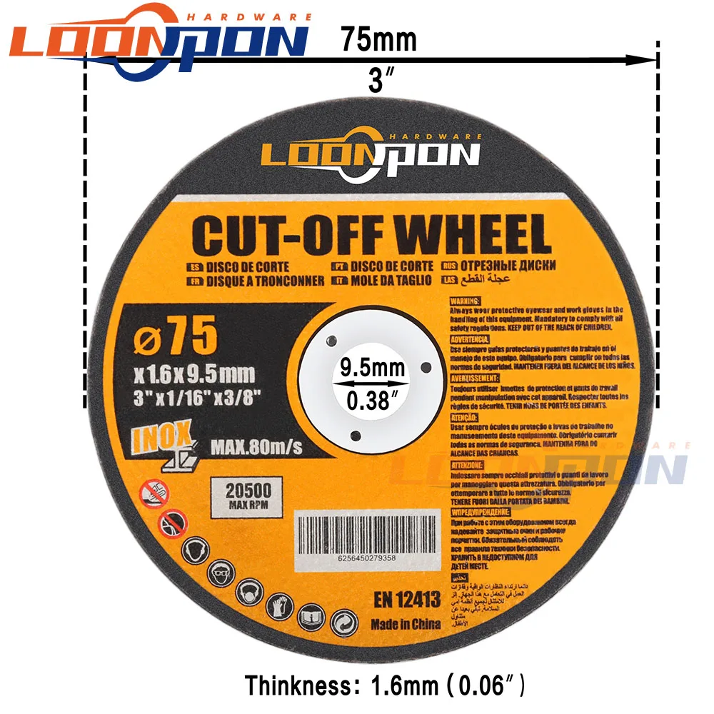 75 мм отрезной круг металлический круг режущего диска из смолы для аксессуаров углового шлифовального станка вращающегося инструмента 5-50 штук.