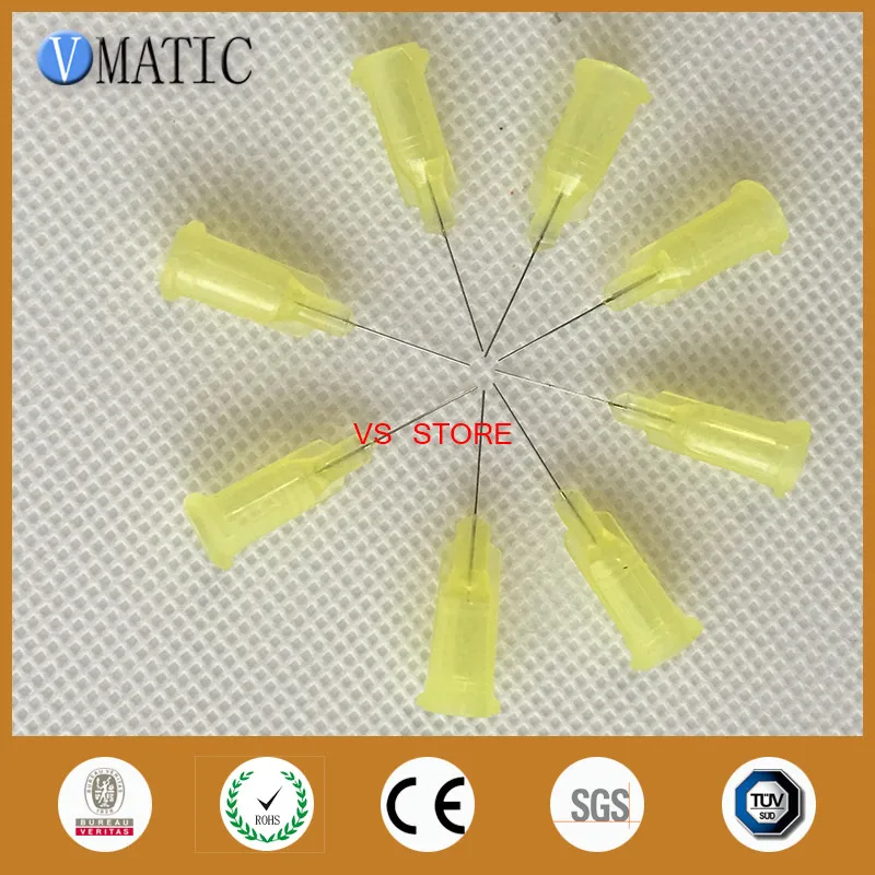 

Free Shipping Non-Sterilized 100Pcs 32G 0.5" Yellow Color Dispensing Needle Tip 1/2 Inch