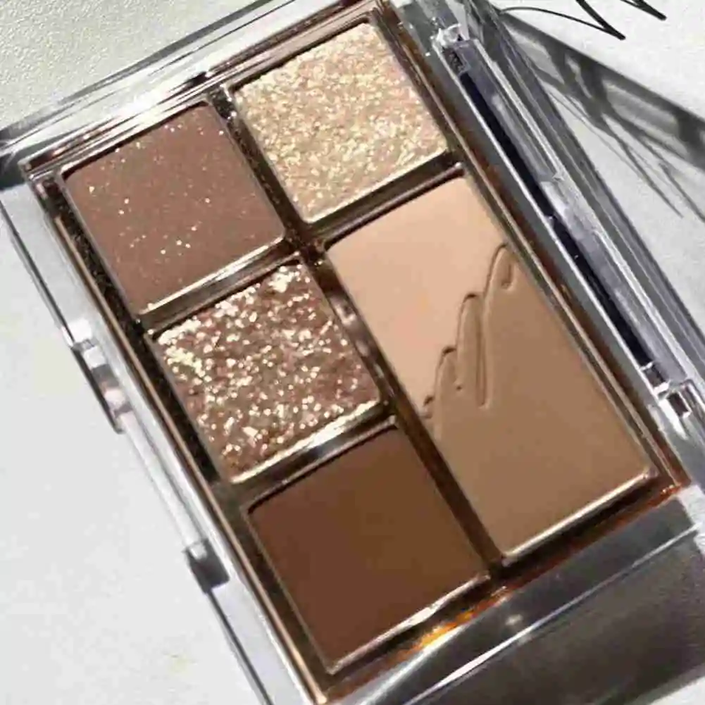 

6 Color Matte Earth Color Eyeshadow Palette Shimmer Glitter Eye Shadow Waterproof Long Lasting Korean Eye Makeup Set