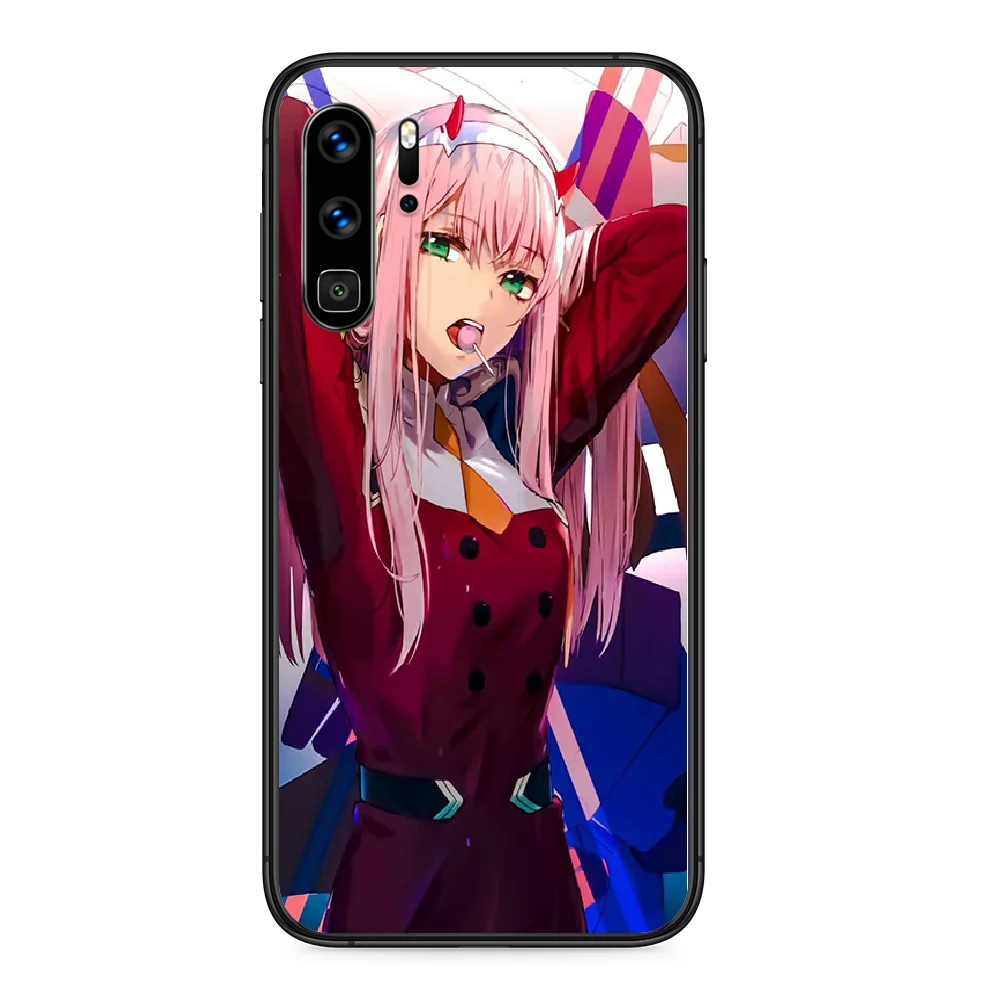 Чехол для телефона Darling in the FranXX Huawei P 9 Smart 10 20 30 40 8 Lite Mini Z 2019 Pro черный бампер