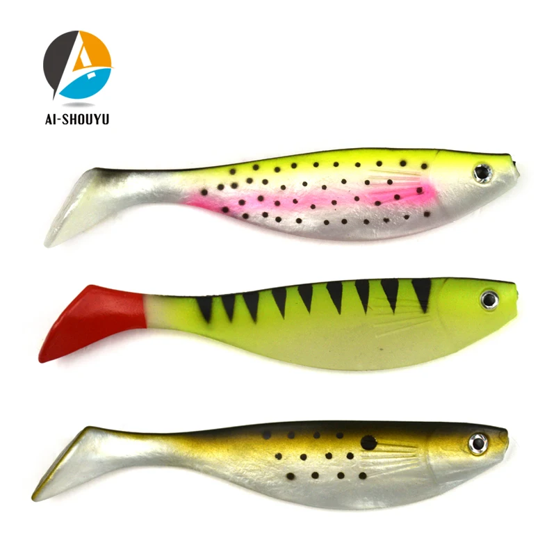 

AI-SHOUYU Soft Fishing Lure 10cm/12g 15cm/26g 23cm/75g Teeze Pro Shad Lure Berserk Sea Fishing Bass Pike Zander Soft Baits