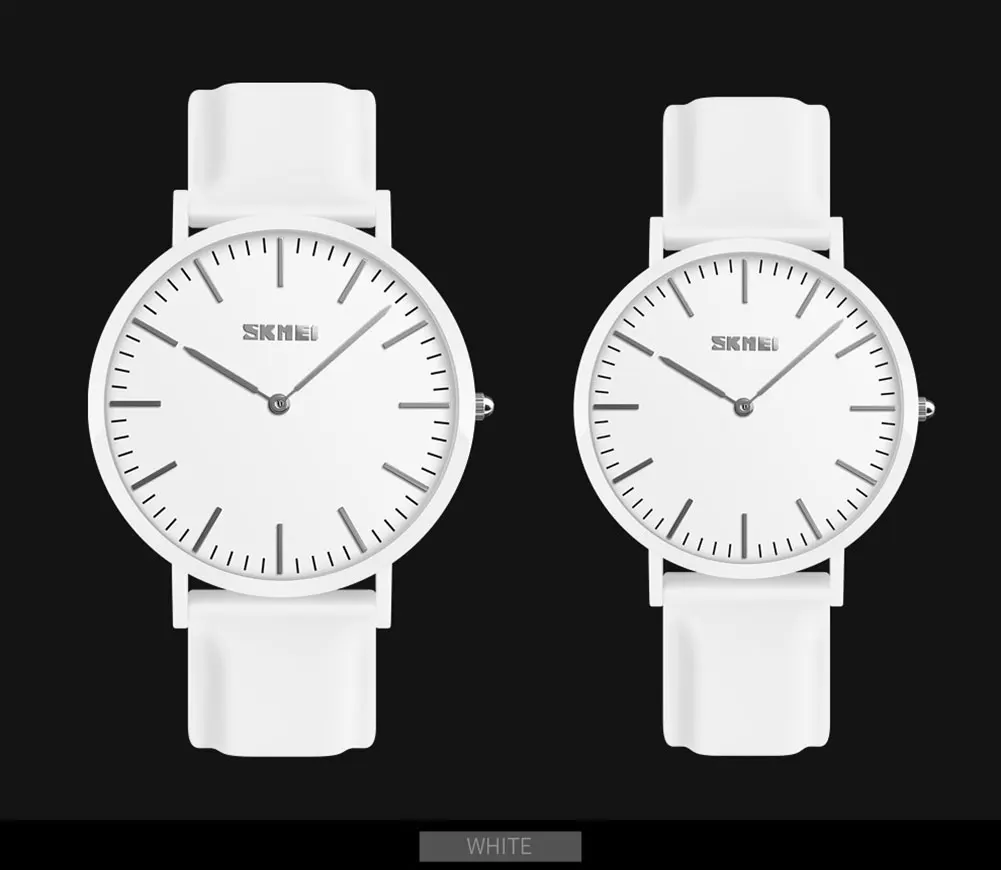 

SKMEI Couple Watch Lovers Watch Ultra Thin Lover's Watches for Women Man Clock Relogio Feminino Quartz Wristwatch Women Clock