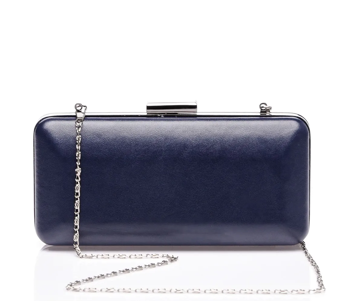 Sç 002 Темно синяя кожаная роскошная сумка женская дизайнерская мессенджер для