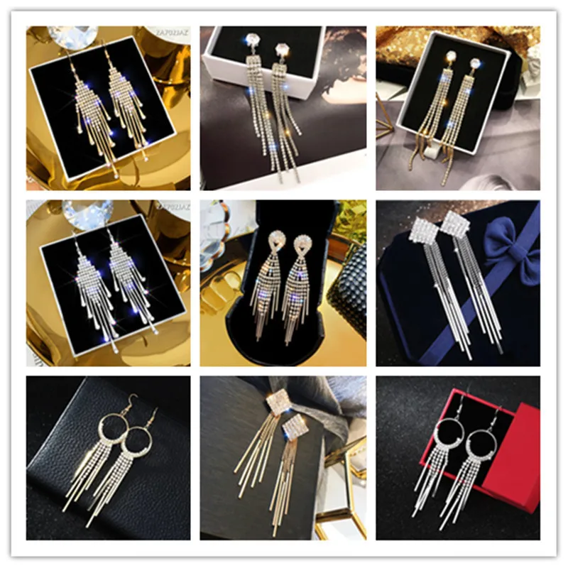 

Женские серьги-гвоздики с кисточками, длинные висячие серьги в Корейском стиле, 2021
