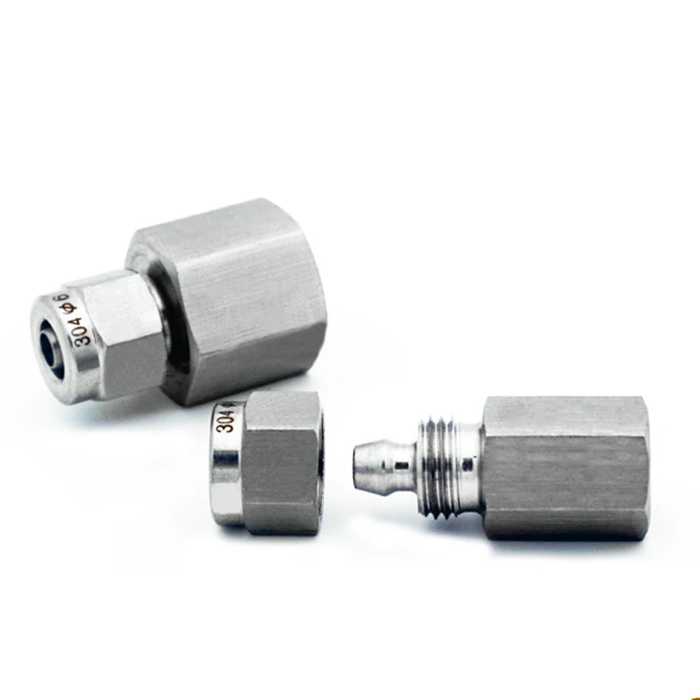 

304 stainless steel pneumatic joint pipe joint trachea hose quick tightening joint NPT 1/8''1/4''3/8''1/2''BSP internal thread