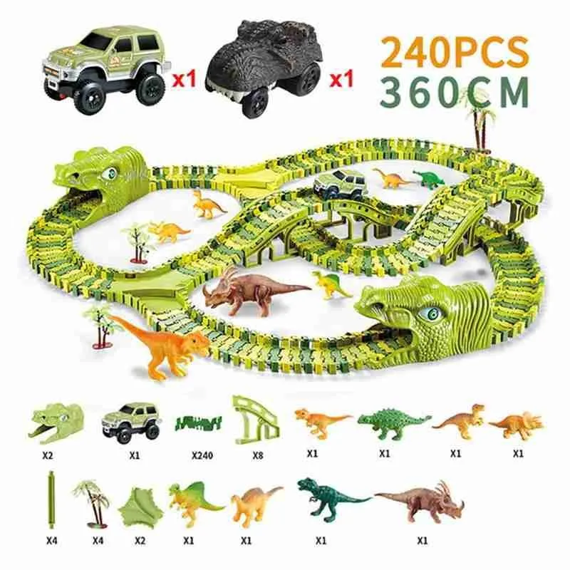 Динозавр Электрический рельсовый автомобиль динозавр Железнодорожный трек