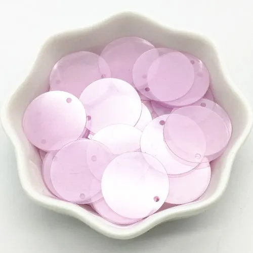 Matte light purple Матовые блестки 20 мм большие круглые свободные блестки Lentejuelas рукоделие Рукоделие Шитье ПВХ пайетки женские аксессуары для одежды 30 г - Цвет: Matte light purple