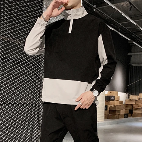 

Hoodies & Sweatshirt Pant Suit Trainingspak Heren Men Causal 2020 Spring Splice Men Sets Jacket+Pants 2Pc Tracksuit Sportwear