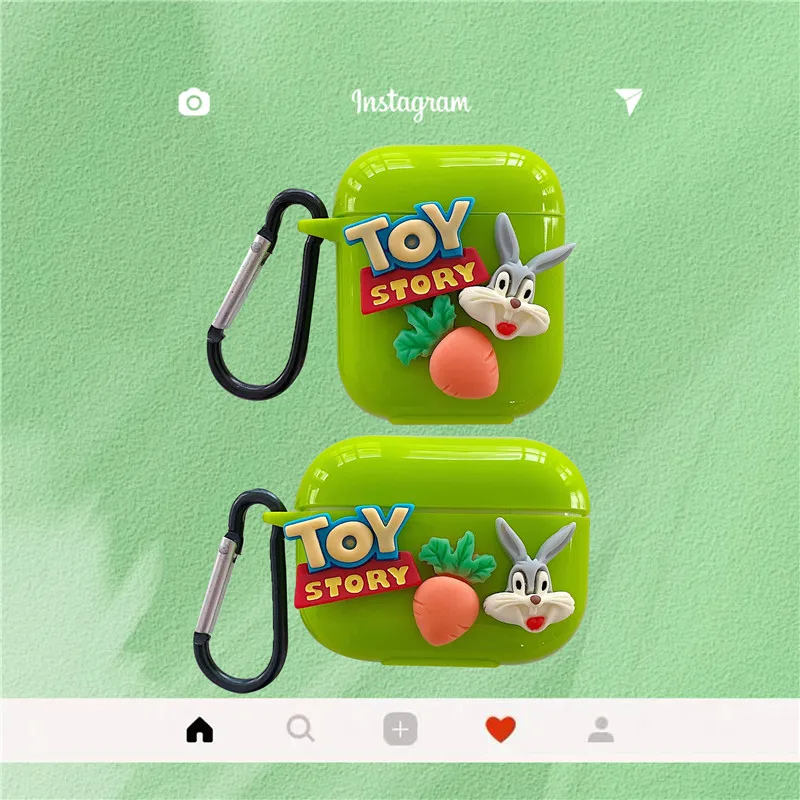 Милый мультяшный кролик Забавный медведь чехол для гарнитуры s Apple Airpods Pro Мягкий