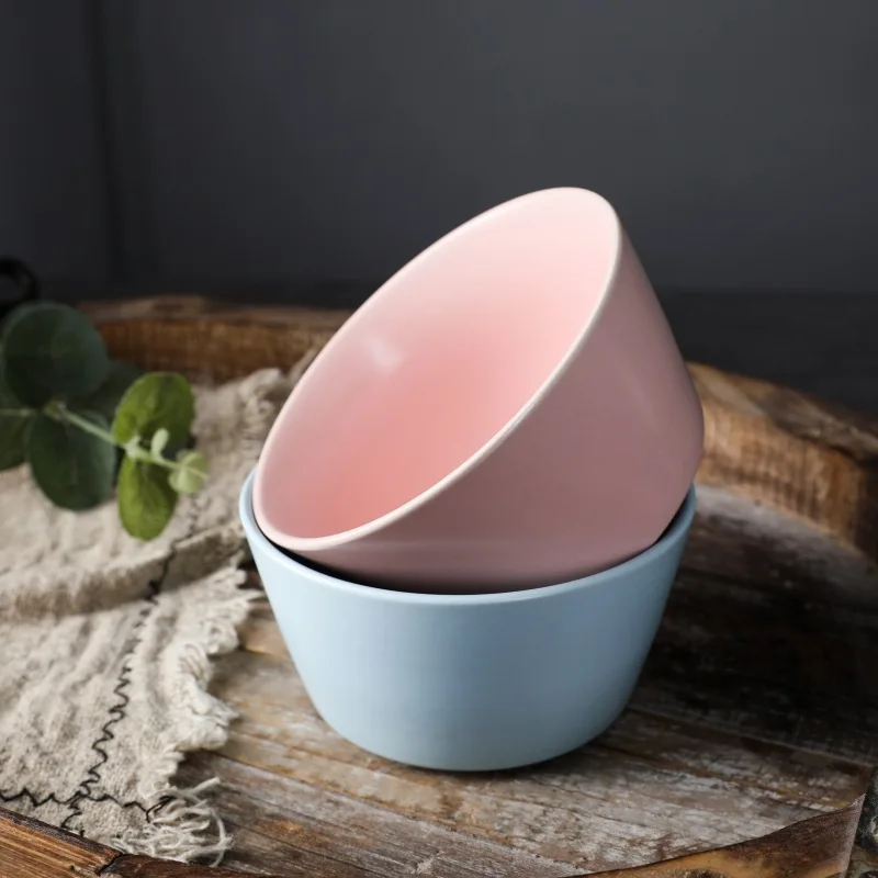 4 5 дюймов с плоским дном Керамическая пиала маленькая круглая матовая Черный и