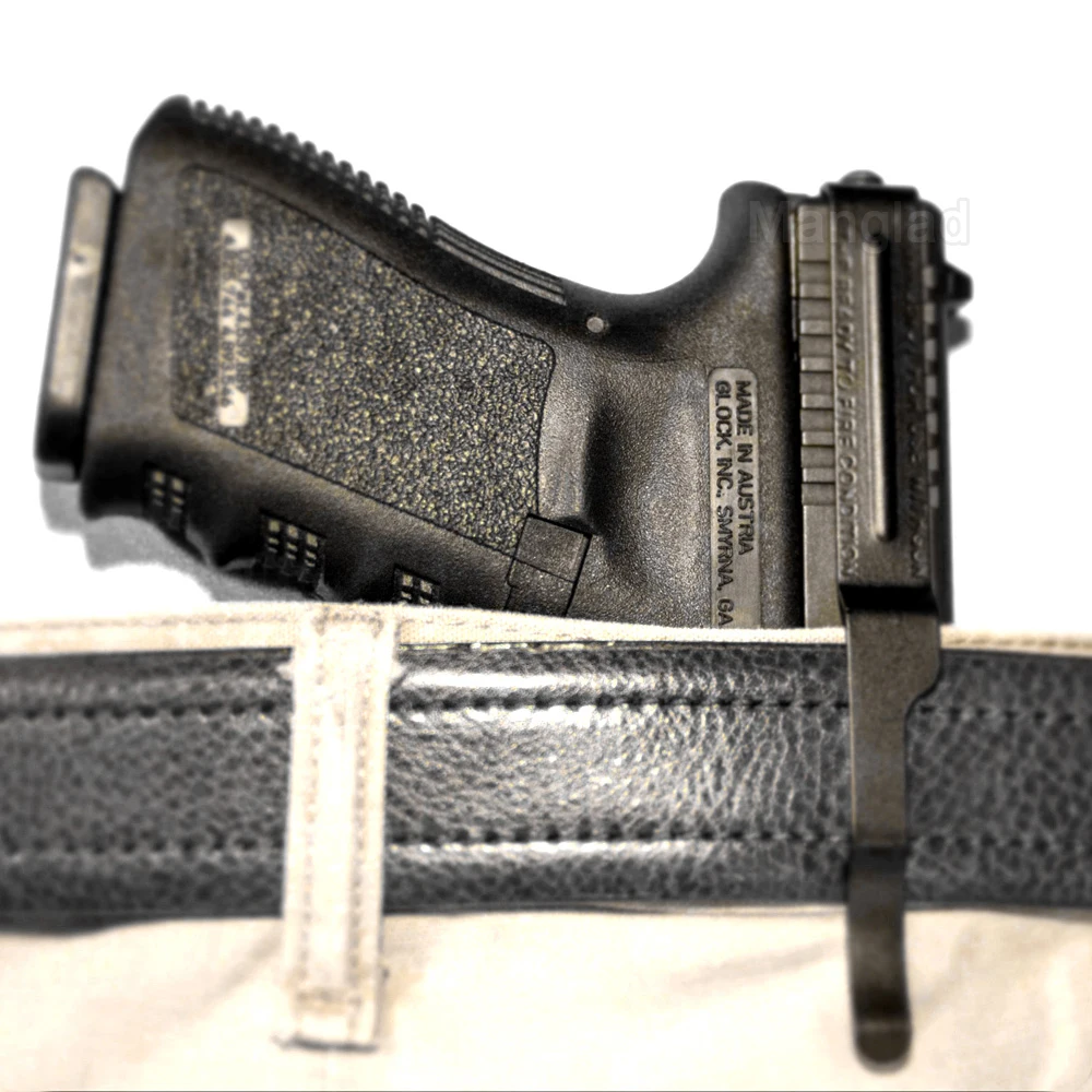 Сумка из воловьей кожи, Охотничья кобура Glock, скрытая сумка Kydex внутри поясной кобуры G17 G22 G31 для использования правой рукой, поясная сумка
