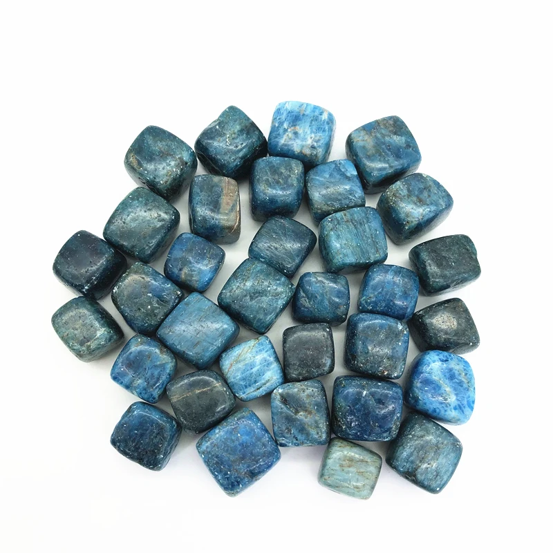 100 г Случайный Натуральный Синий Апатит кварцевый кристалл сушильные камни