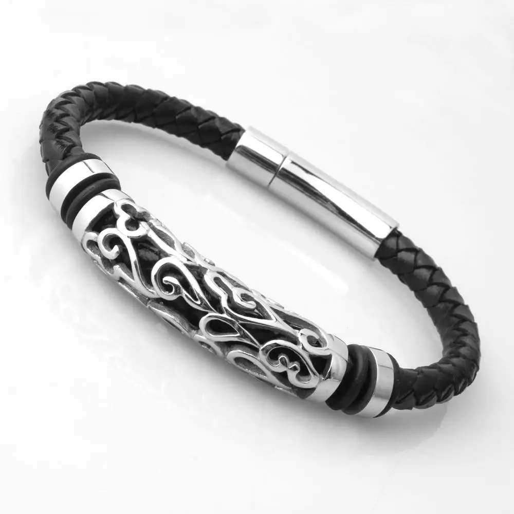 Tisnium эстетический готический браслет для мужчин и женщин Черная цепочка из