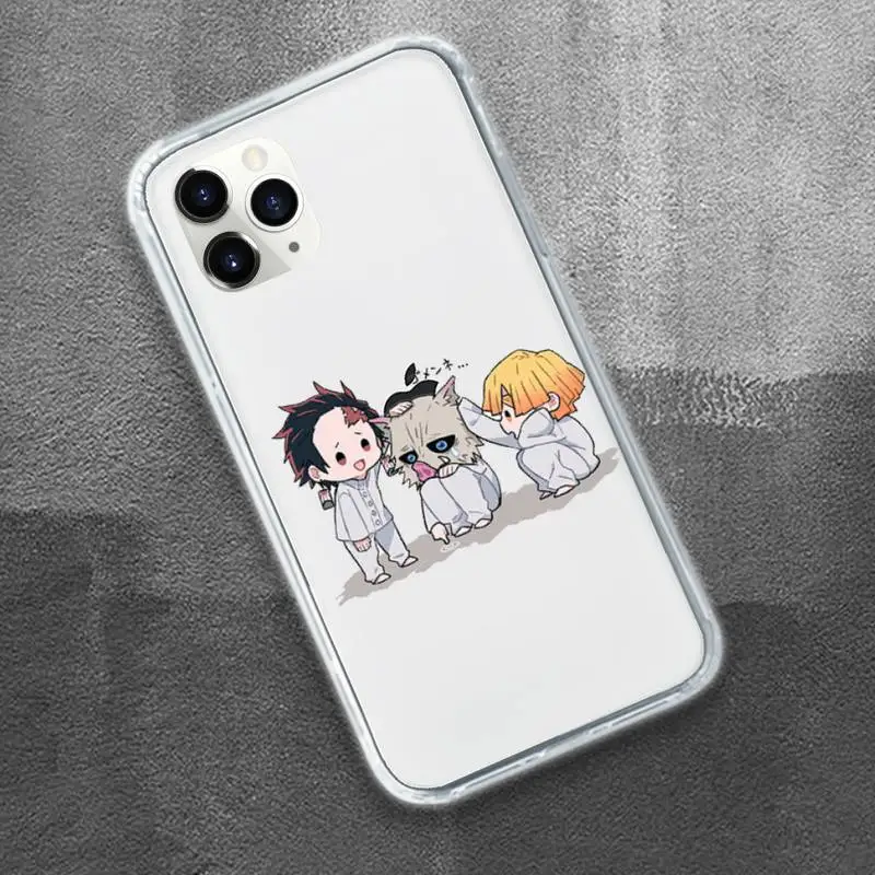 

Kamado Nezuko Kimetsu no Yaiba Phone Case Transparent for iPhone 11 12 mini pro XS MAX 8 7 6 6S Plus X 5S SE 2020 XR