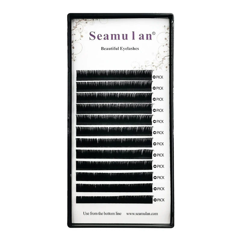 

seamulan natural synthetic mink individual eyelash extension lashes maquiagem cilios soft makeup for eyelash