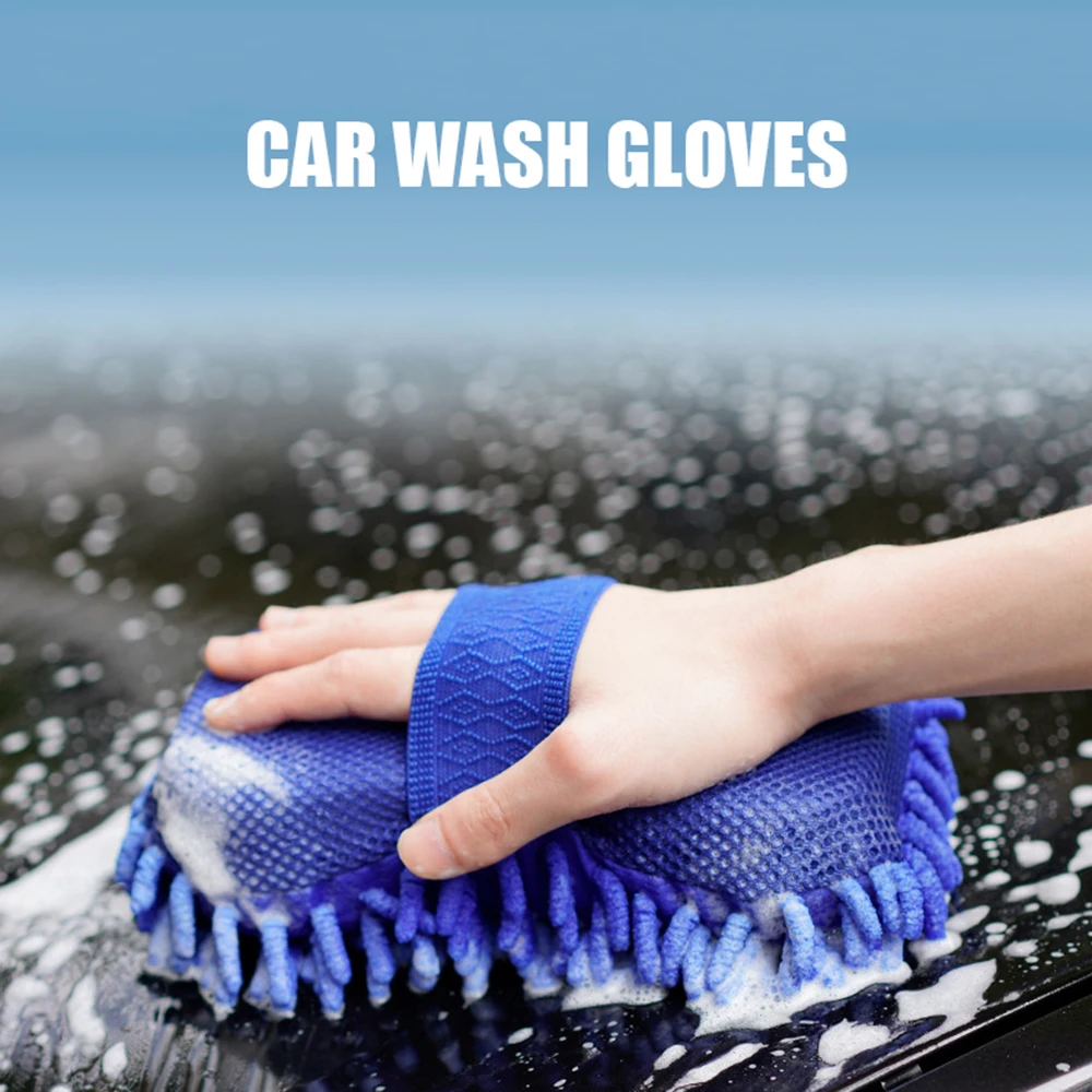 JUNGLEFLASH перчатки для мойки автомобиля Чистящая губка автомобильные аксессуары из