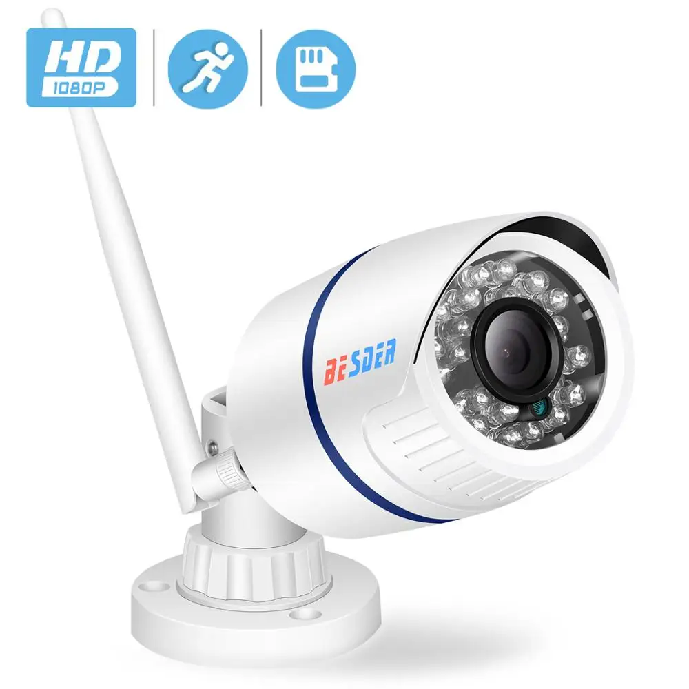 Besder Yoosee Беспроводная FHD 1080P IP камера WiFi уличная камера безопасности Водонепроницаемая ONVIF 20 м ИК ночного видения обнаружения движения RTSP