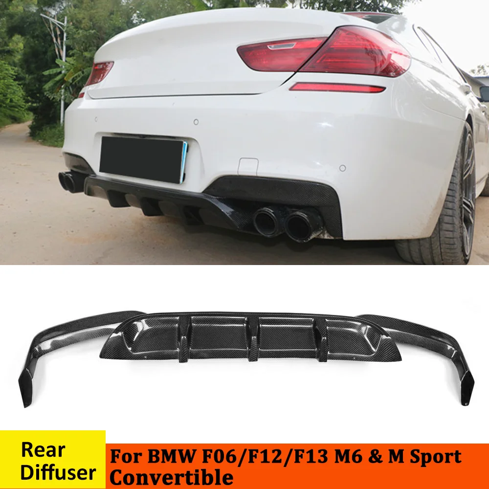 Защитный диффузор для заднего бампера BMW F06 F12 F13 M6 & M Sport Convertible 2012 2017 двухсторонний