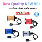 DHL 5 шт.лот, лучшее качество, новый vci vd ds150e cdp с Bluetooth 2018.R0 2017.R3 для delicht obd2, сканер, инструменты для автомобилейгрузовиков