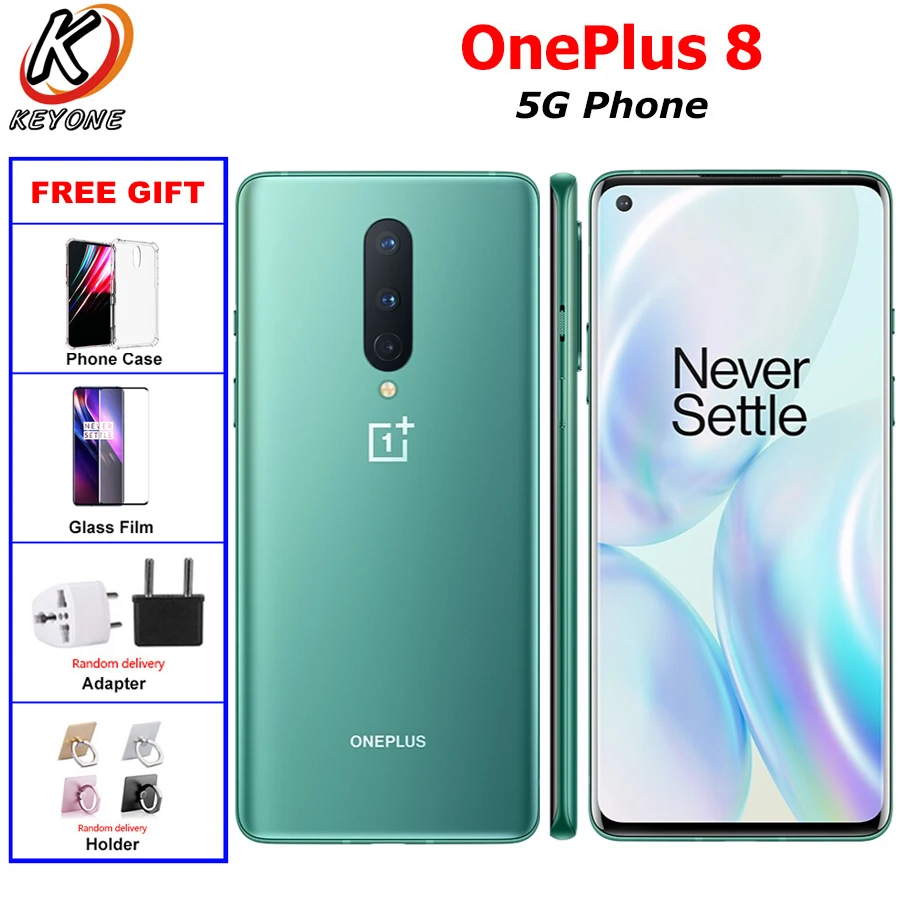 Новый список OnePlus 8 5G мобильный телефон Dual SIM 8G/12G Оперативная память 128/256 ГБ Snapdragon865