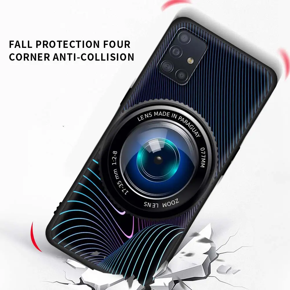 

Camera Cassette Music Case For Samsung Galaxy A51 A71 M31 A91 A72 M31s A41 A42 A31 A21s M51 M21 Black Shell Phone Coque Sac