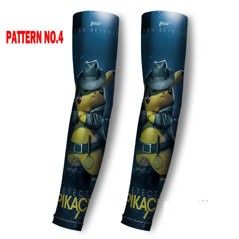 10 узоров ледяная ткань унисекс мультфильм &quotПокемон-Пикачу&quot Печать манга