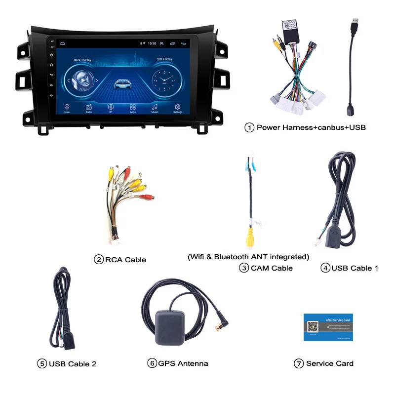 Для Nissan Navara NP300 16-18 автомобиля Android Smart GPS навигация Android9 с более чем 71 видами языков