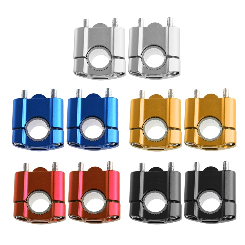 

1 Pair Off Road Motorcycle Clamp Raised Riser For 22mm 28mm Fat Bar Pit Red R3MD