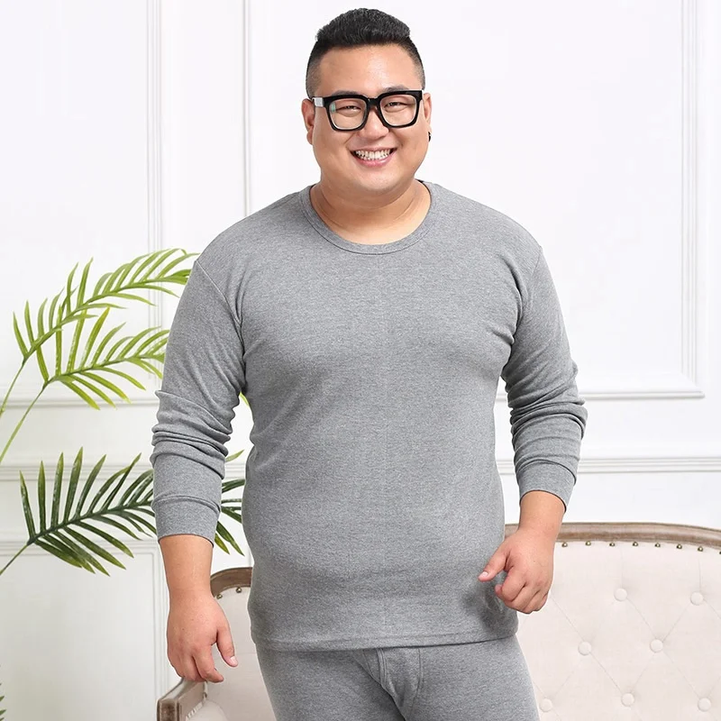Большие размеры 6XL 7XL 8XL зимнее мужское теплое хлопковое нижнее белье термобелье