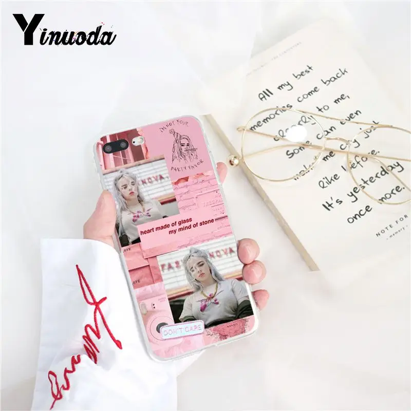 A6 Yinuoda Billie Eilish Красочный милый чехол для телефона iPhone 8 7 6 6S 5 5S SE XR X XS 11 Pro MAX - Цвет: A6