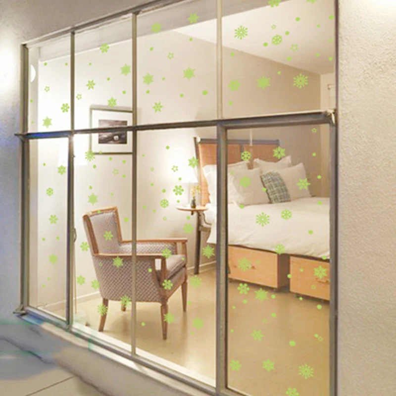 3D Снежинка Для Хранения Энергии Флуоресцентный светится в темноте светящиеся на