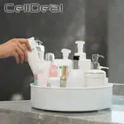 Вращающийся на 360 градусов нескользящий кухонный лоток для хранения, органайзер для банок или приправ, многофункциональный органайзер для специй