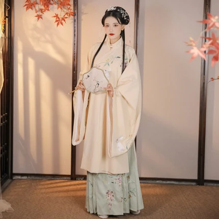 Новинка женское длинное пальто Hanfu Wisp Женский комплект из юбки со свинцовой