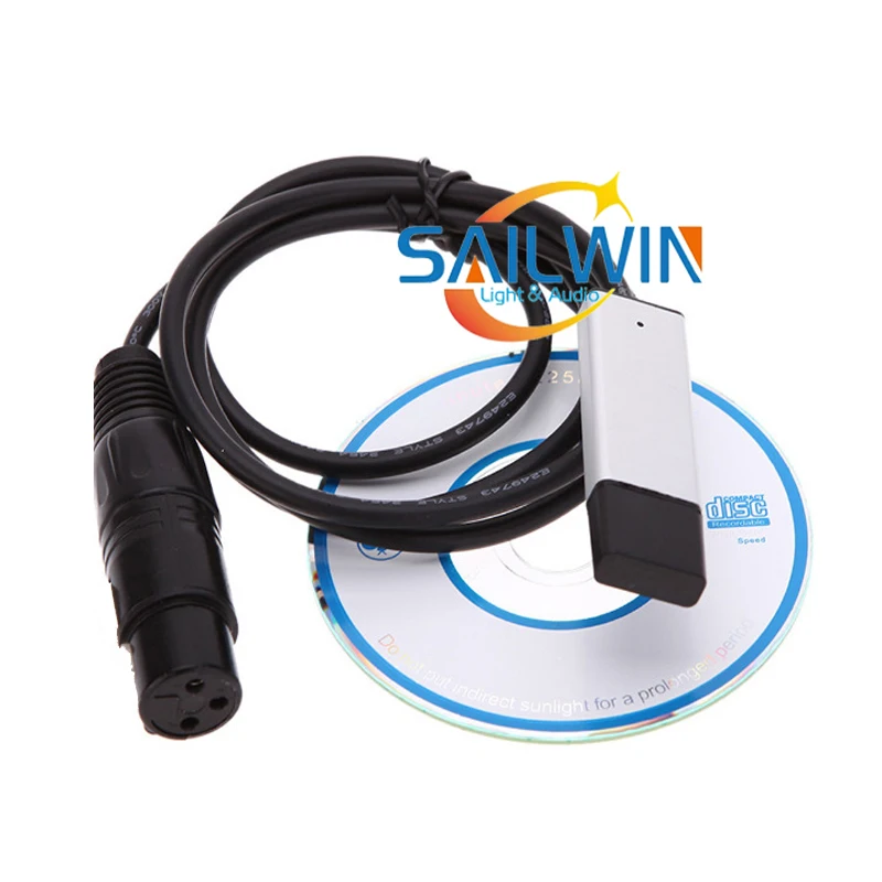 Адаптер интерфейса USB к DMX светодиодный DMX512 студийный компьютер ПК контроллер