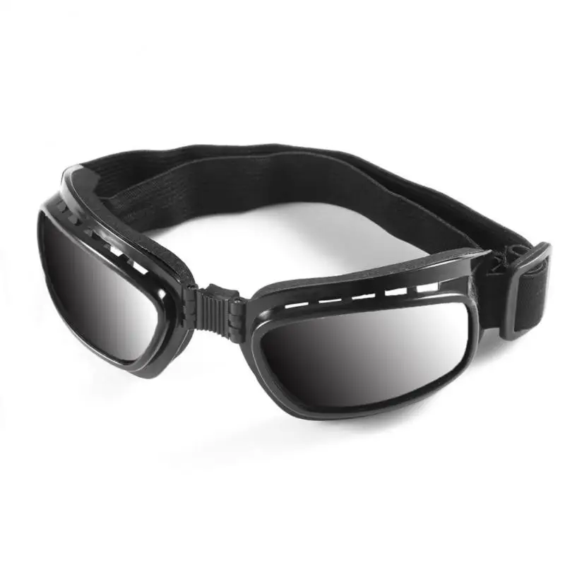 

Motorcycle Glasses Windproof Ski Goggles Road Racing Eyewear Adjustable Elastic Band Anti Radiant Color Frame Folding Glasses
