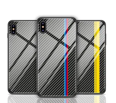 Стеклянный гоночный спортивный чехол для телефона huawei mate 20 pro lite iphone 11 pro Max XS XR X 6 7 8 plus samsung S8 S9 S10 plus note 8 9