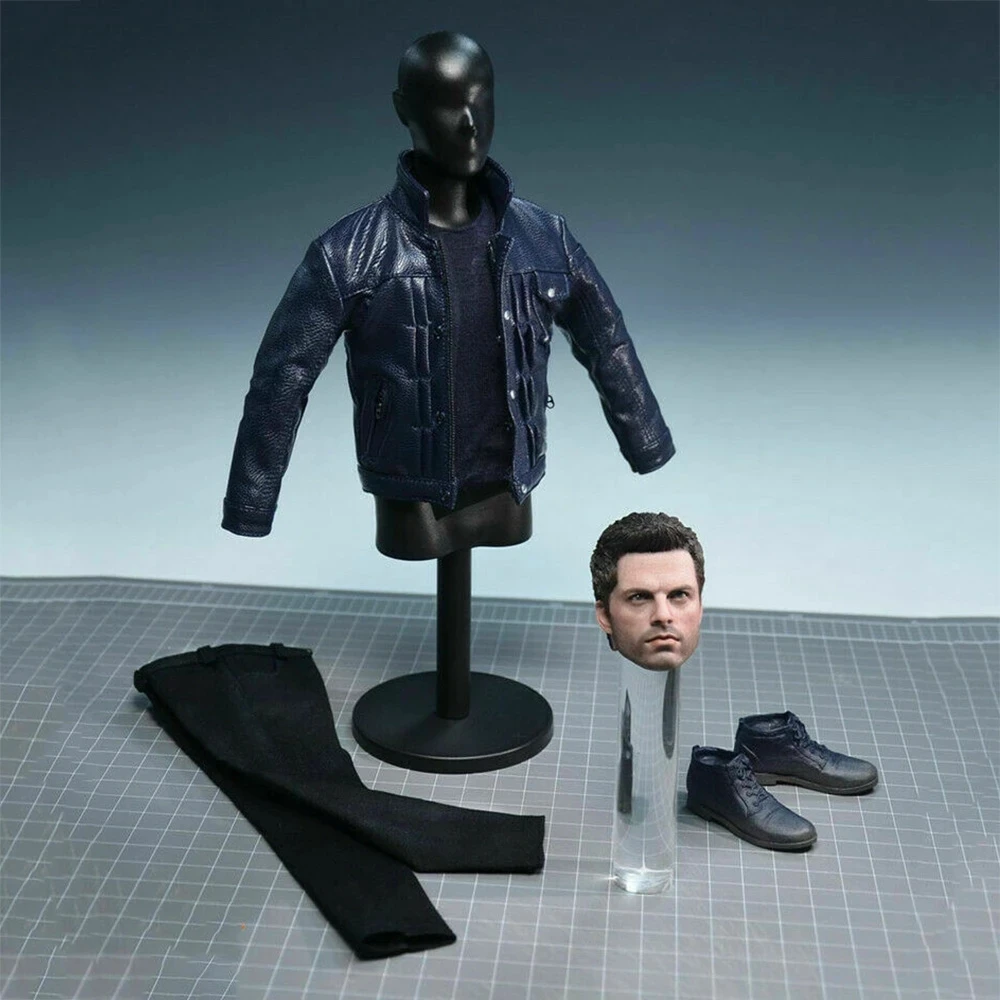 

TOP-006 1/6 Soldier Winter Soldier Suit Head Sculpture Clothes Suit Model Fit 12'' Male PH TBL Body