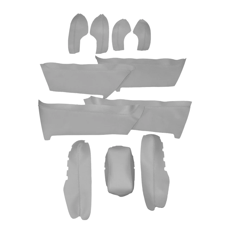 Подлокотник центральной консоли серого цвета/панель дверной ручки из микрофибры