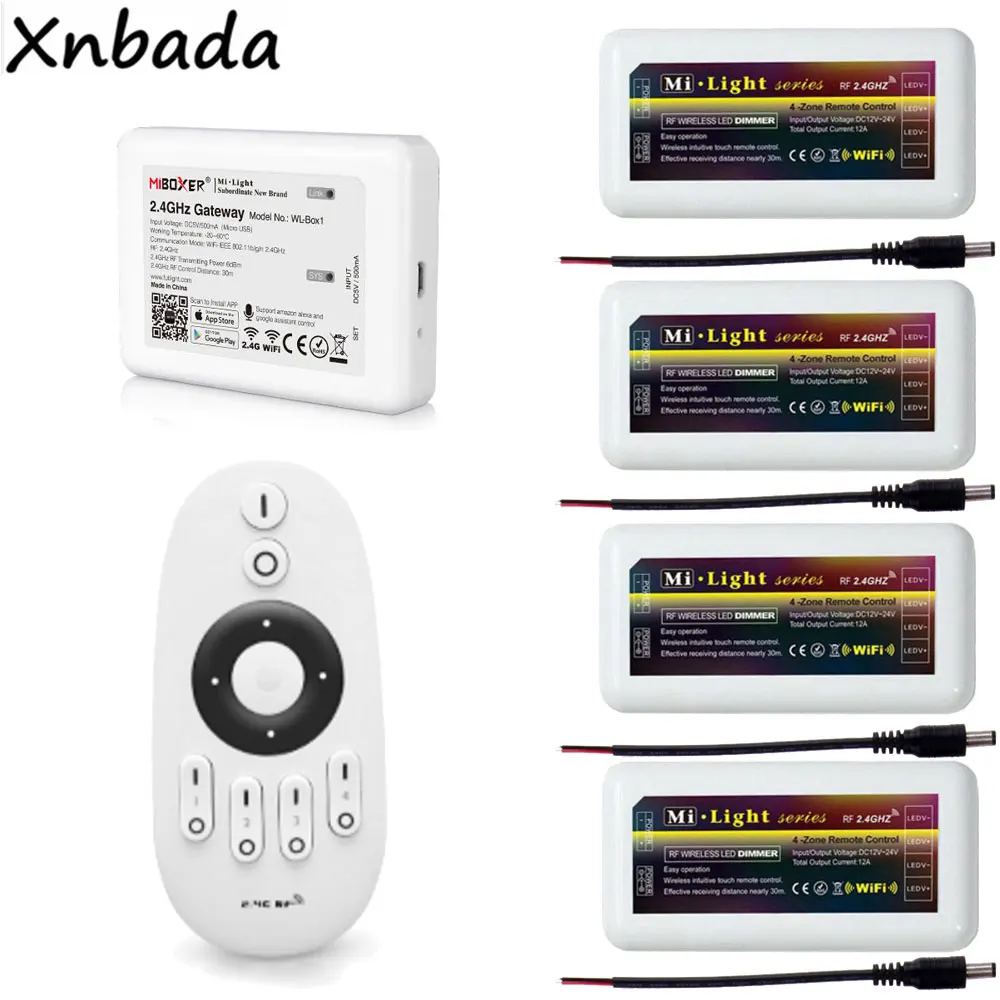 Светодиодный контроллер Milight WL BOX1 MiBoxer 2 4G FUT007 CCT Rmote CW/WW одноцветный светодиодный