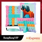 Силиконовый чехол Pop Push Bubble it для планшет 10 дюймов 10,1 дюйма, универсальный держатель, чехол-подставка с плечевым ремнем и стилусом для детей