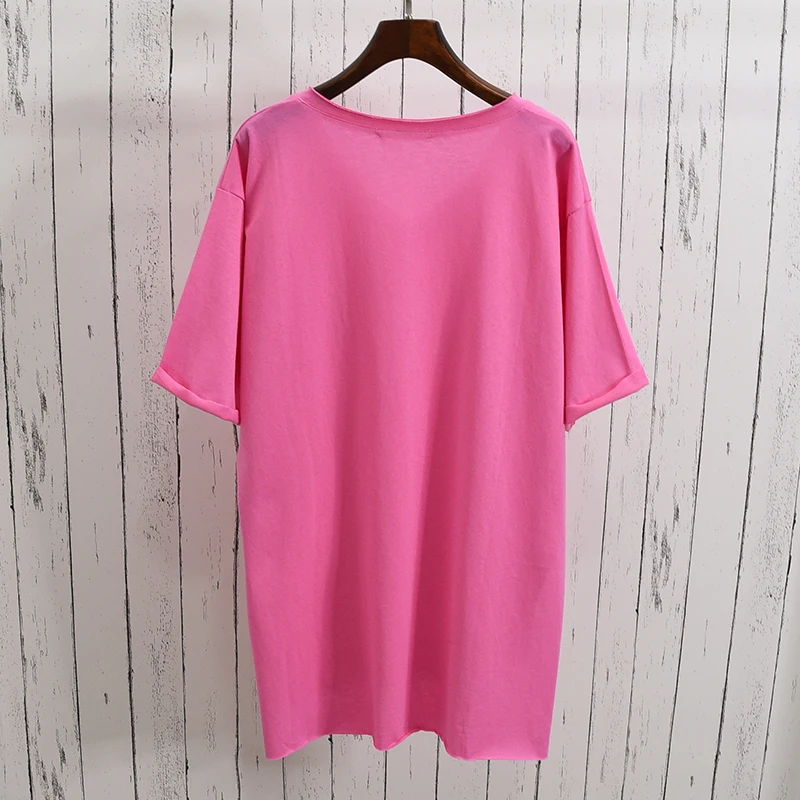 

Women's Summer Harajuku Simple T-shirts Korean Chic V Neck Pockets Decor Solid Color Oversized Tees High Street Casual Tshirt