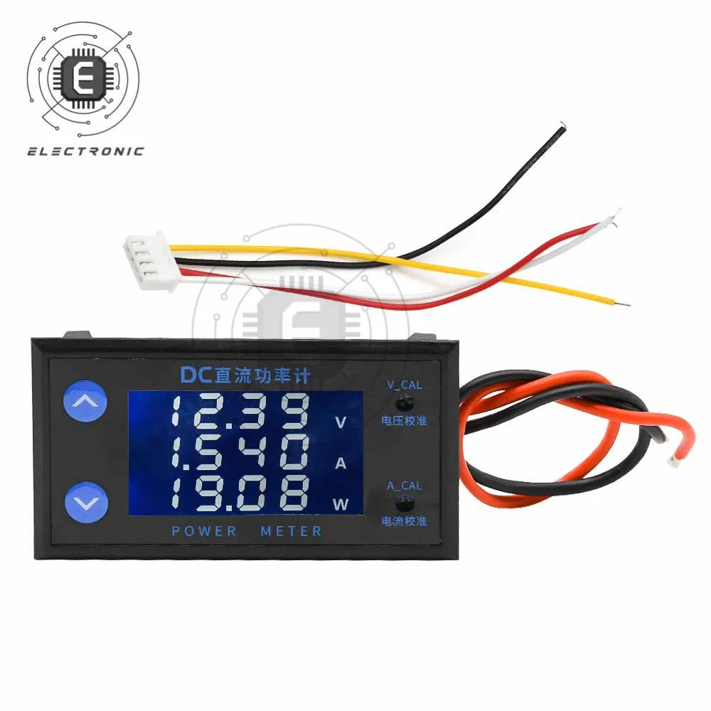 

DC 0-200V Range 10A LCD 4 Digit High Precision Voltage Current Power Meter LCD Digital Display Ammeter Voltmeter