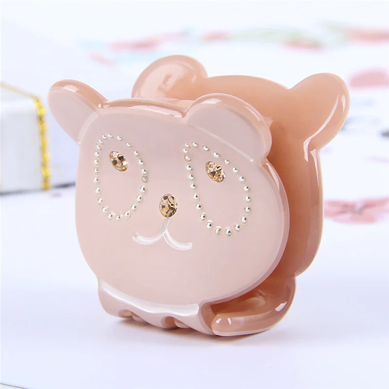 Женская заколка для волос с кристаллами маленькая в Корейском стиле животными