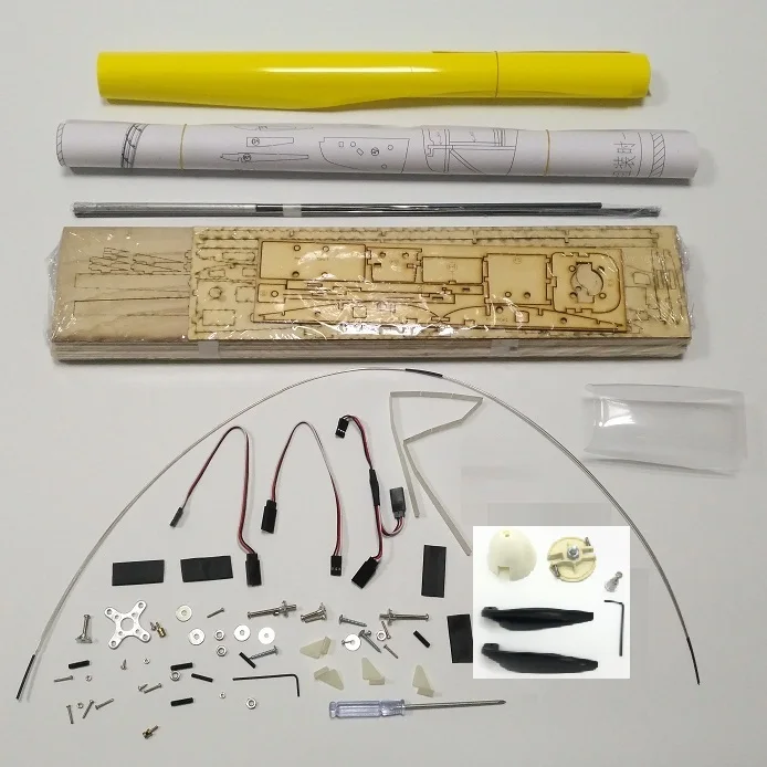 1550 мм DIY Balsa RC планер комплект желтый или белый на выбор DBRGK01 - Цвет: Yellow K C W