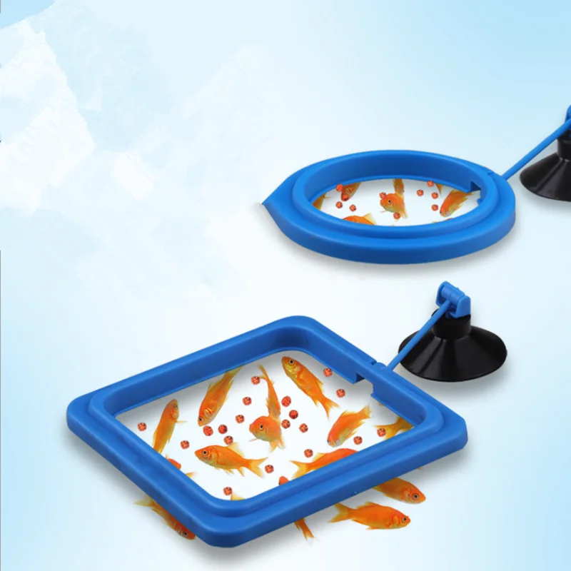 Новый аквариум кормления кольцо садок для рыбы станция плавающий Еда лоток