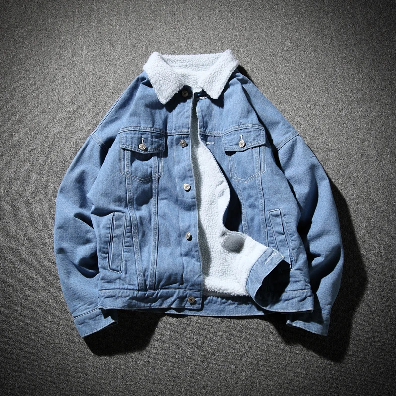 Новинка 2019 зимняя мужская повседневная бархатная Толстая теплая джинсовая