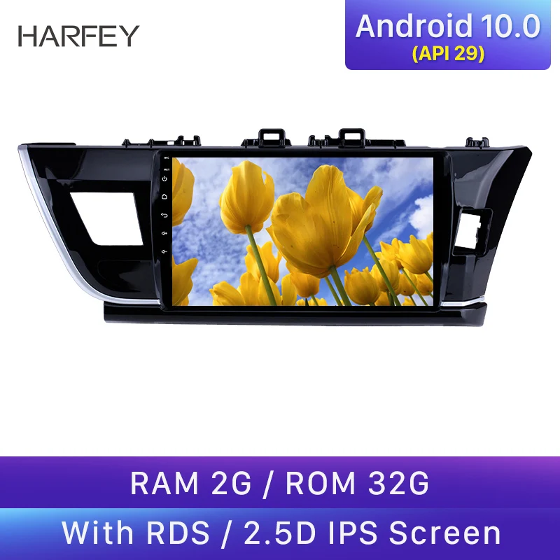 Harfey автомобильный мультимедийный плеер 10 1 &quotрадио gps Navi Android 0 для 2014 Toyota Corolla RHD