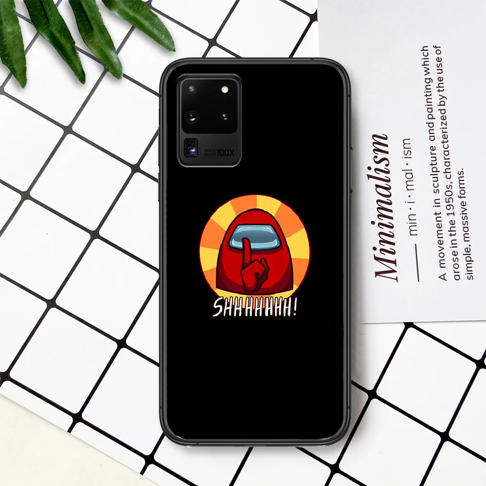 

Among Game Us Phone Case For Samsung Galaxy Note S 8 9 10 20 Plus E Lite Uitra black Waterproof Fashion Coque Pretty Hoesjes