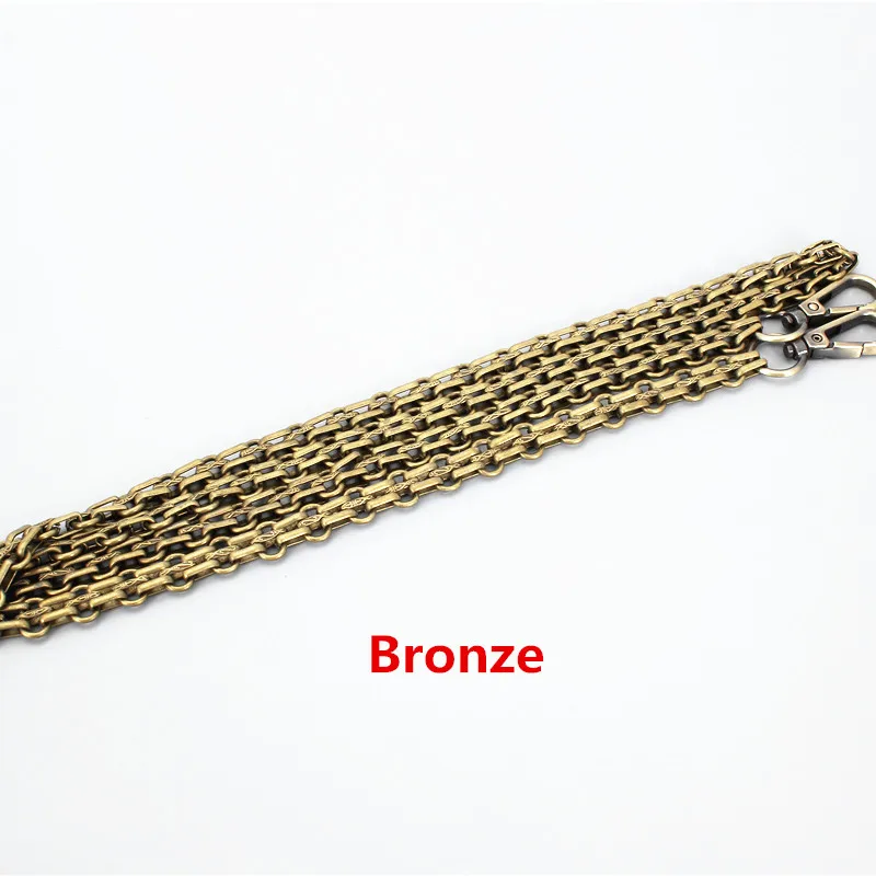 

Steel Bag Chain - DIY Gold, Silver, Gun Black, Bronze 12mm Metal Replacement Chain Shoulder Bag Strap for Handbag, Purse Handle